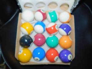 lot 96 image: Set of Pool Balls