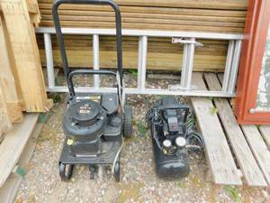 lot 102 image: Brute Briggs & Stratton Pressure Washer  BCP Portable Air Compressor