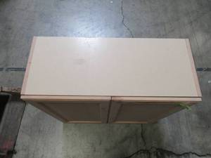 lot 105 image: Hampton Bay Assembled 30 in. x 30 in. x 12.62 in. Easthaven Wall Cabinet in Unfinished German Beech EH3030W-GB