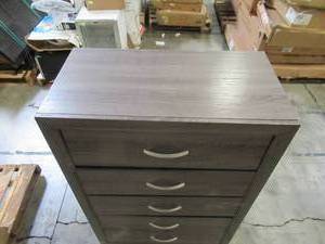 lot 107 image: Acme Furniture Valdemar Weathered Gray Chest 27056