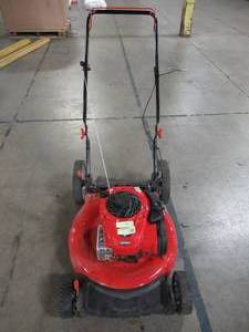 lot 9 image: Troy-bilt 21 in. 140 cc 550ex Series Briggs & Stratton Gas Walk Behind Push Mower with 2-in-1 cutting TriAction Cutting System TB110