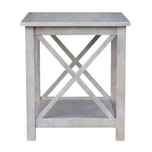 lot 117 image: Whitewood Industries Hampton Weathered Taupe Gray End Table OT09-70E