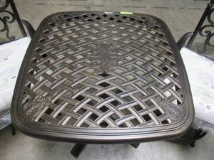 lot 125 image: Hampton Bay Edington 3-Piece Patio Balcony Set with Bare Cushions 141-034-3BAL-PED32