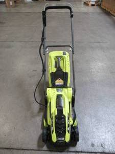 lot 53 image: Ryobi 13 in. 11 Amp Corded Electric Walk Behind Push Mower RYAC130