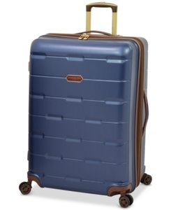 lot 703 image: London Fog Brentwood 28 Hardside Check-In Luggage in Navy - Slight Scratches.