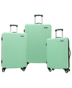 lot 705 image: 3 Piece Basette Luggage Set by Travelers Club Luggage Includes 28 Spinner Check-In Suitcase, 24 Spinner Check-In Suitcase, and 20 Spinner Carry-On. - Slightly Scratched - Missing Carry-On.