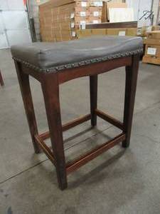 lot 205 image: Farmhouse Stool 19 x 13 12 x 24 Tall, In Chocolate, FB1774