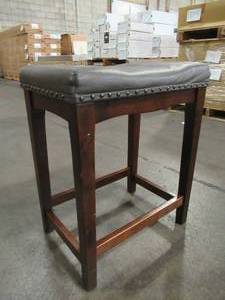 lot 206 image: Farmhouse Stool 19 x 13 12 x 24 Tall, In Chocolate, FB1774.