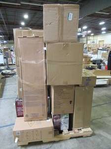 lot 249 image: WHOLESALE MIXED PALLET OF CEILING FANS AND OUTDOOR LIGHTING