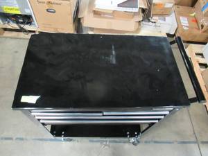lot 403 image: OLYMPIA 26 in. 4-Drawer Roller Cabinet Tool Chest in Black 84-956