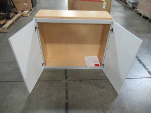 lot 406 image: Hampton Bay Shaker Assembled 36x30x12 in. Wall Kitchen Cabinet in Dove Gray KW3630-SDV