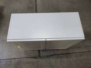 lot 414 image: Hampton Bay Designer Series Melvern Assembled 30x24x12 in. Wall Kitchen Cabinet in White W3024-MLWH