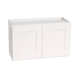 lot 326 image: Design Homes Brookings Plywood Ready to Assemble Shaker 30x18x12 in. 2-Door Wall Kitchen Cabinet in White, 561662