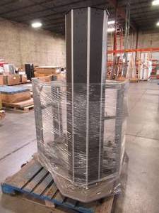 lot 334 image: WHOLESALE MIXED PALLET MISCELLANEOUS RETAIL DISPLAYS FOR UMBRELLAS AND SWIVEL DISPLAY TOWER
