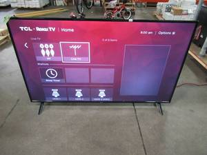 lot 59 image: TCL 65 Class 4K Ultra HD (2160P) HDR Roku Smart LED TV (65S425)