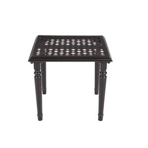 lot 522 image: Hampton Bay 20 in. Laurel Oaks Outdoor Patio Accent Table, 735.0381.000