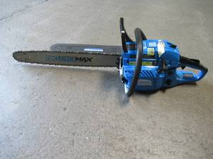 lot 74 image: Blue Max 22 in. 57cc Gas Chainsaw 20160