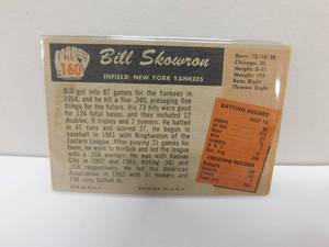 lot 28 image: 1955 Bowman Bill Skowron Card