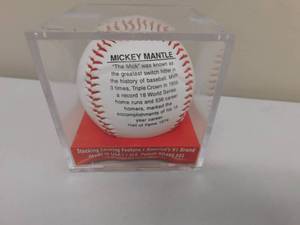 lot 37 image: Autographed Mickey Mantle Ball - 40th Anniversary Triple Crown