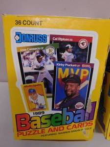 lot 54 image: 1989 Donruss Baseball Cards Sealed Wax Packs (36 packs) Unopened