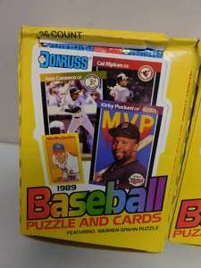 lot 55 image: 1989 Donruss Baseball Cards Sealed Wax Packs (36 packs) Unopened