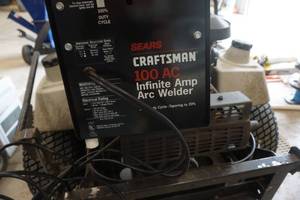 lot 10 image: Craftsman Model 110104114 100 AC Infinite Amp Arc Welder