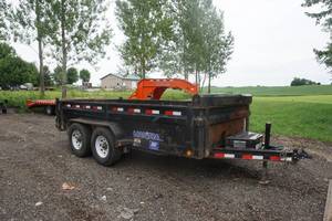 lot 2 image: 2012 Load Trail 14 Tandem Axle Hydraulic Dump Trailer