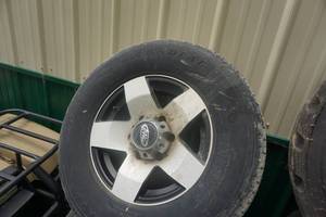 lot 14 image: Set of 4 - Super Trail ST Radial Trailer Tires on 6 Bolt Rims