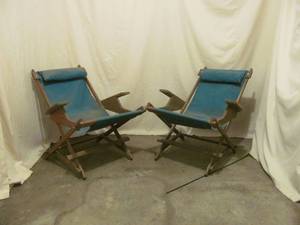 vintage cedar folding lawn chairs