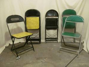 vintage folding chairs
