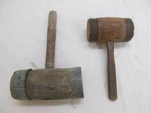 vintage wood mallets