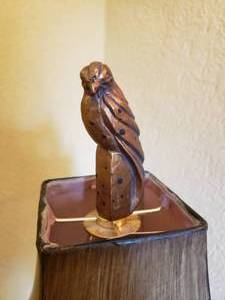lot 371 image: Chic Falcon Lamp