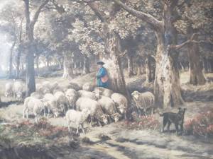 lot 143 image: Shepherd in Blue Print