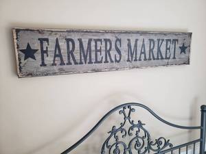 lot 255 image: Farmers Market Wall Sign