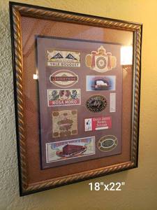 lot 141 image: Cigar Brand Collage Print