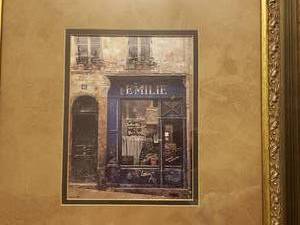 lot 152 image: Pair of French Store Fronts Framed Prints