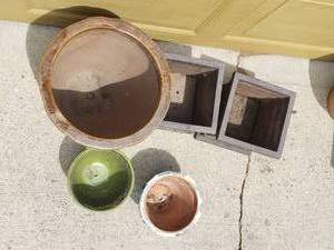 lot 325 image: Collection of Colorful Planters