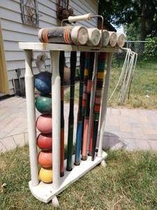 lot 271 image: Vintage Croquet Set