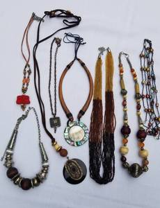 lot 352 image: Fall Jewelry Necklace Collection  Lot of 8