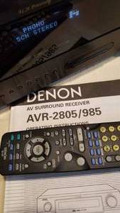 lot 122 image: Denon Surround Sound Receiver  AVR-2805985