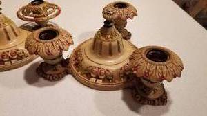 lot 365 image: Vintage Art Deco Ceiling Fixtures