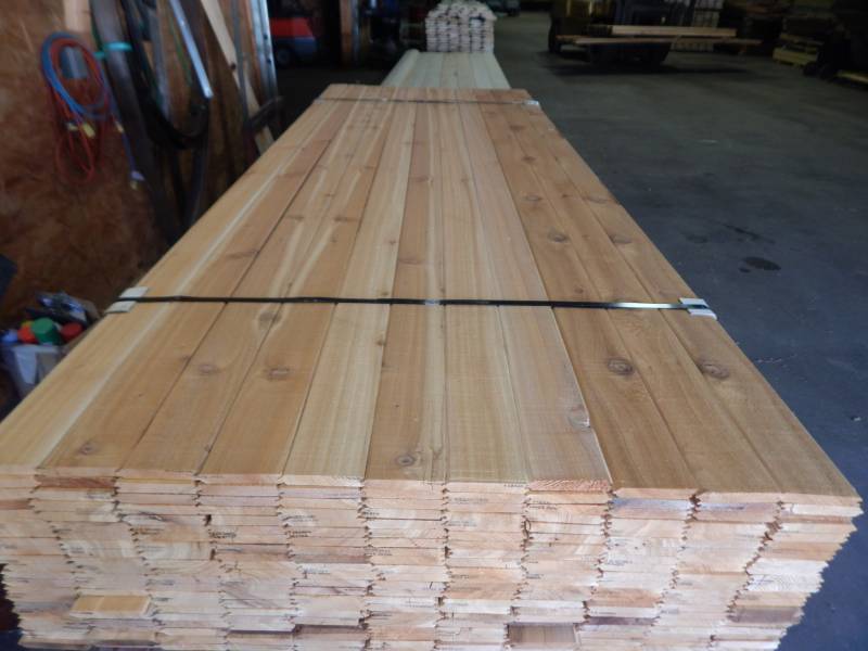 Cedar T & G WP4 , Cedar Lap Siding, Pine & Basswood Boards Lumber Auction 308 KBID