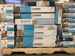 PALLET WITH MOEN FAUCETS FOR PARTS SEE PICS