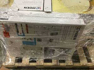 PALLET WITH MOEN MIRRORS CUSTOMER RETURNS NOT CHECKED SEE PICS