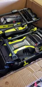 Pallet whit Assorted Ryobi Mover different styles and conditions original costumer returns