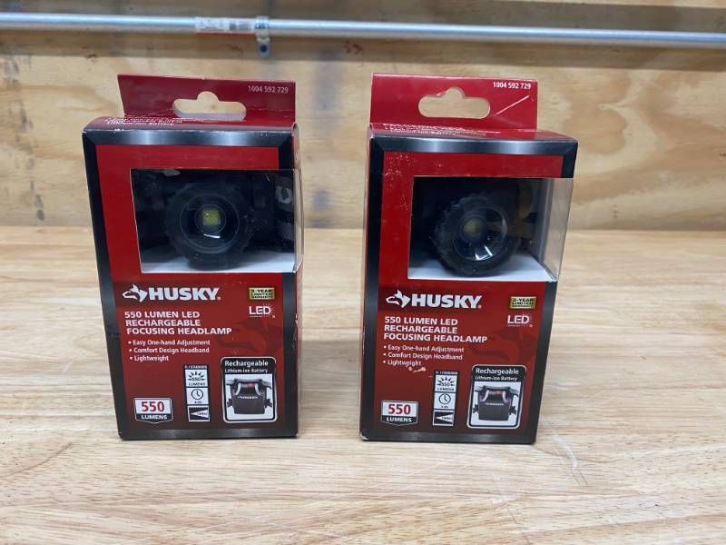 husky 550 lumen headlamp rechargeable