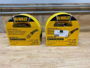 lot 40 image: DEWALT Lot of Two- 50 ft. x 14 in. Air Hose
