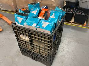 lot 53 image: Lot of Light Bulbs and Lighting Accessories (plastic bin NOT included)