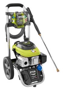 lot 81 image: RYOBI 3,200 PSI 2.5 GPM ONE 18-Volt Electric Start Gas Pressure Washer