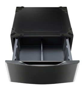 lot 88 image: LG ELECTRONICS 27 in. Laundry Pedestal with Storage Drawers for Washers and Dryers in Black Stainless Steel